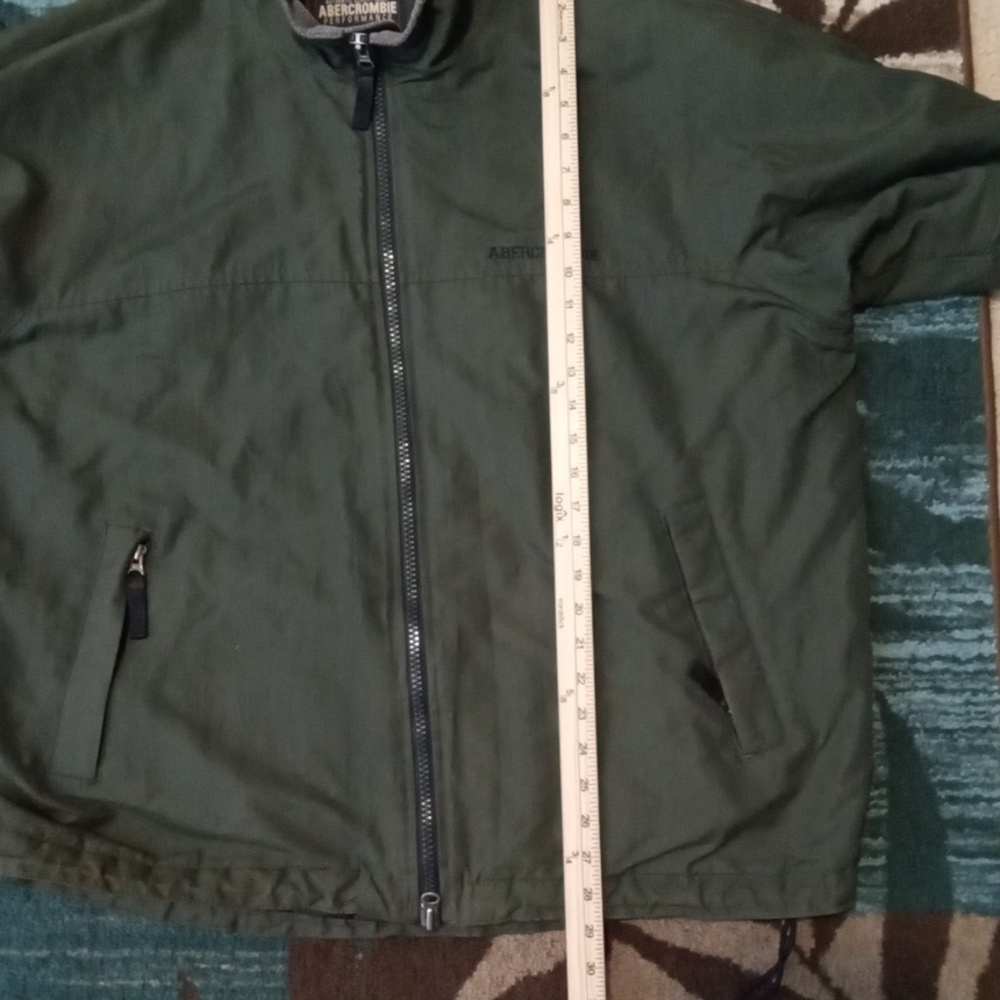 Abercrombie & Fitch Vintage Mens Jacket Full Zip Fleece Lined Coat Size Large - Picture 9 of 11